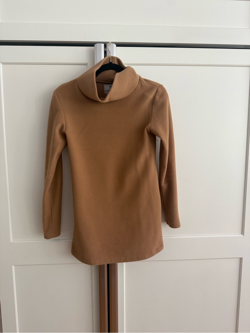 Dudley Stephens Camel Funnel Neck Sweater